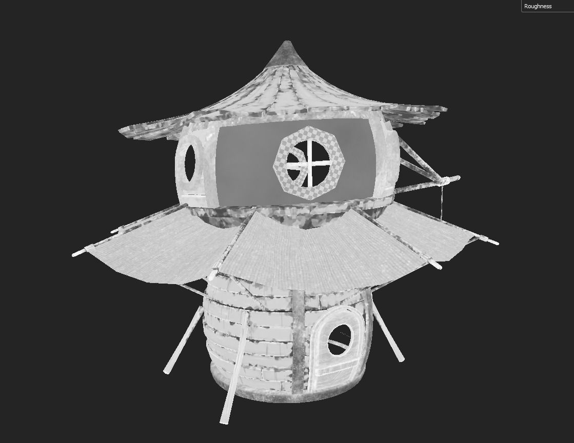 Stylized House 3d Model Low-poly 3D model_5