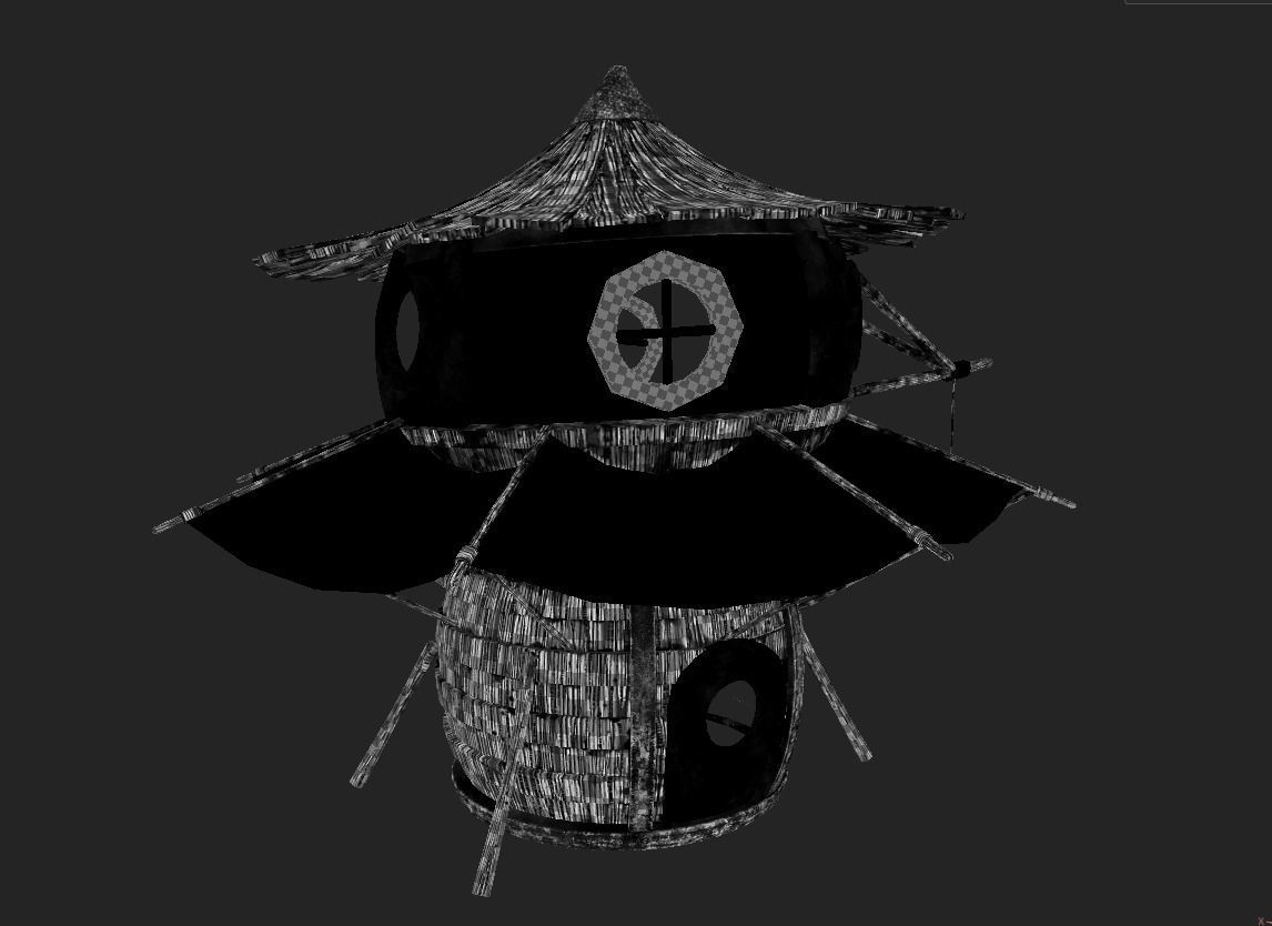 Stylized House 3d Model Low-poly 3D model_4