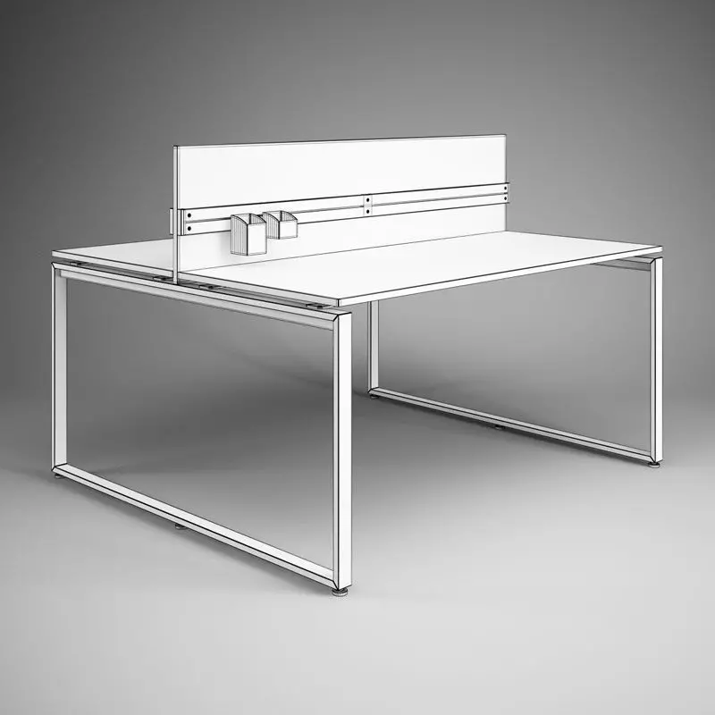 Office Desk 3D model_0