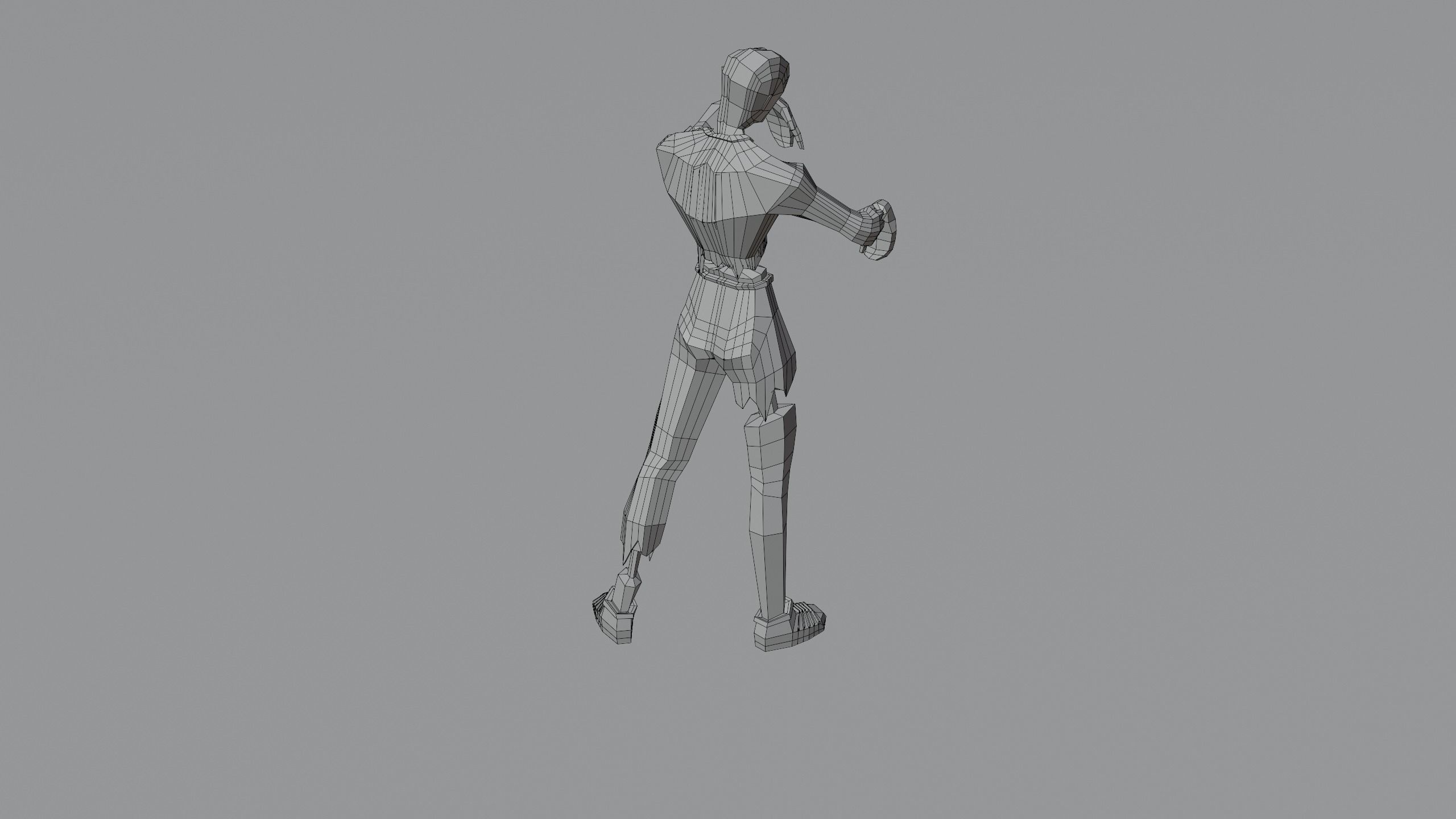 Zombie Undead Living dead Corpse Infected Low-poly 3D model_7