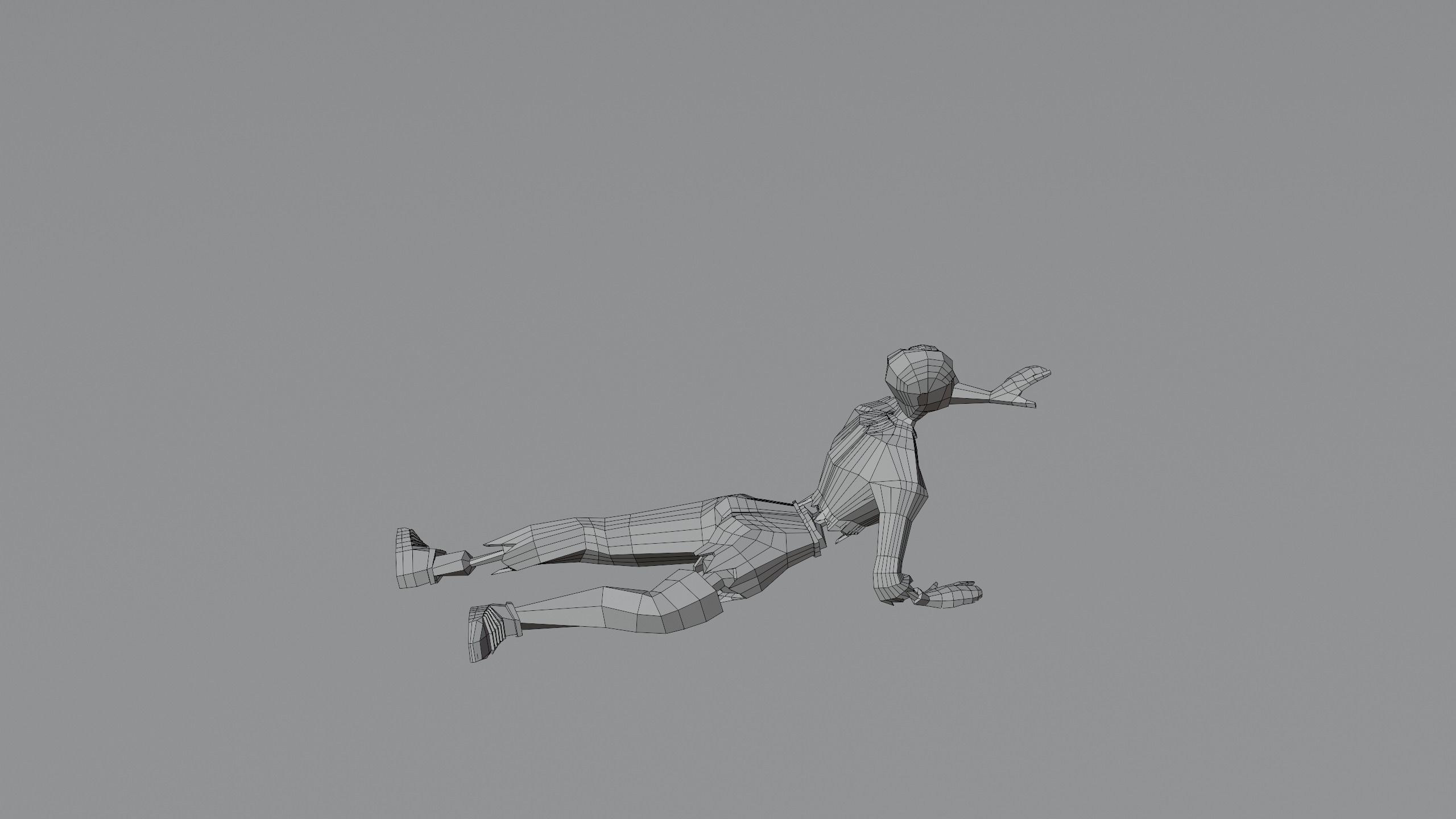 Zombie Undead Living dead Corpse Infected Low-poly 3D model_10