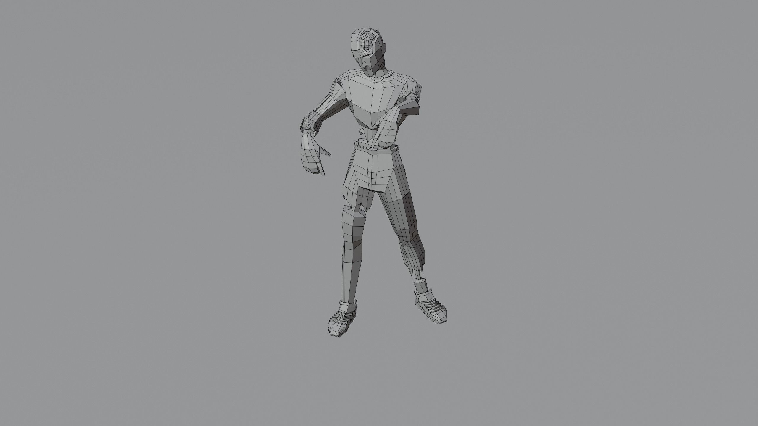 Zombie Undead Living dead Corpse Infected Low-poly 3D model_8