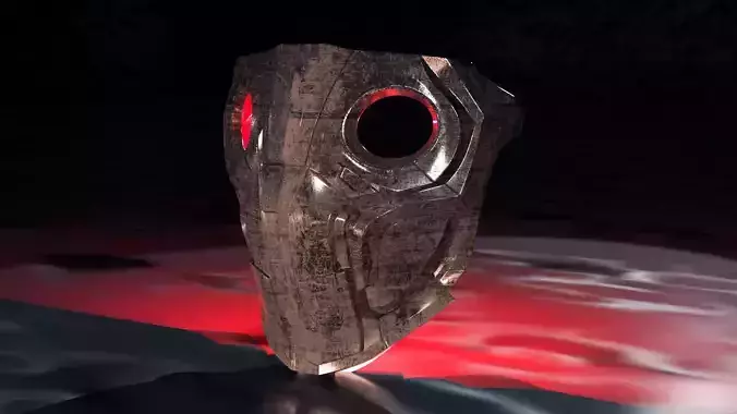 INSPIRED BY NOOB SAIBOT MASK FROM MORTAL KOMBAT 3D print model