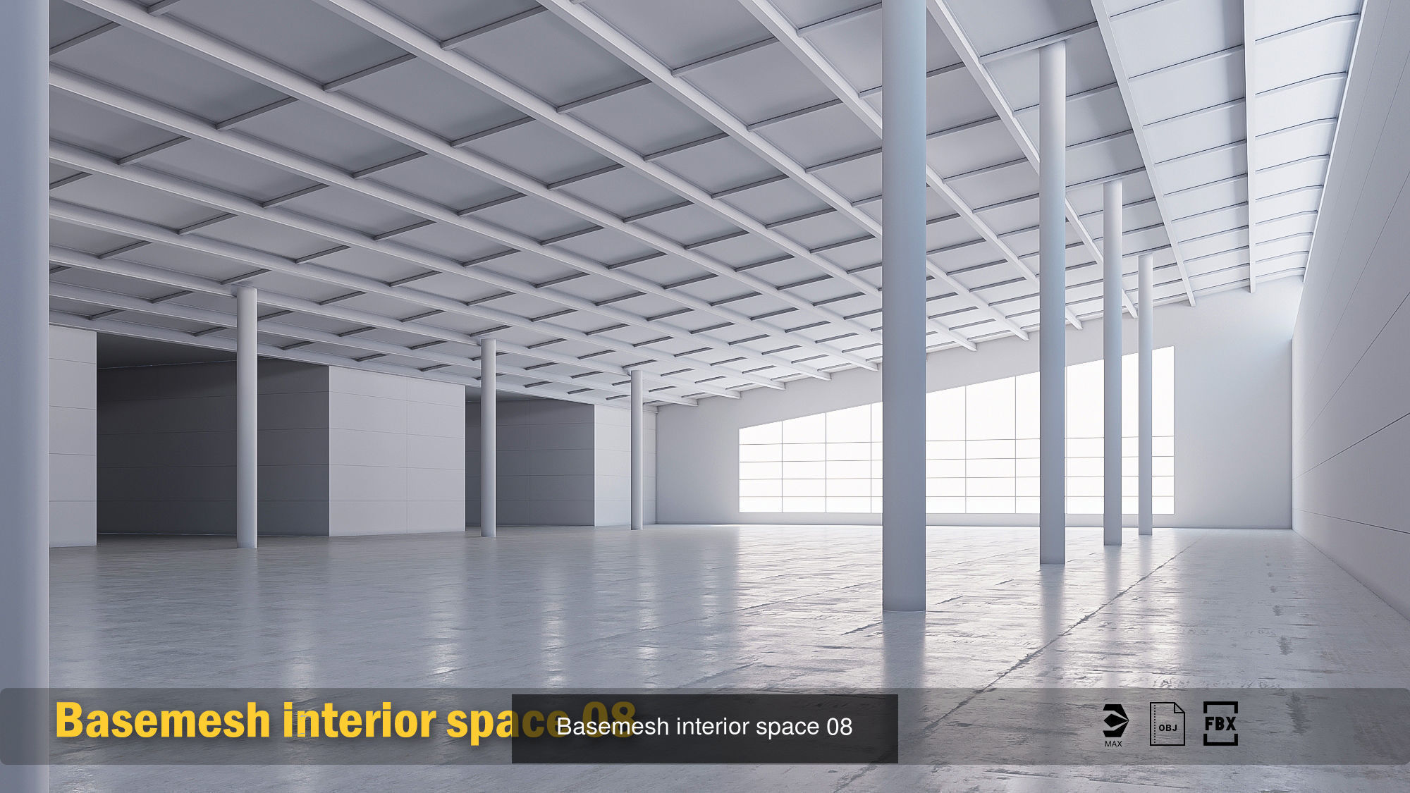 5 lowpoly interior hall vol 02 3D Model Collection_15