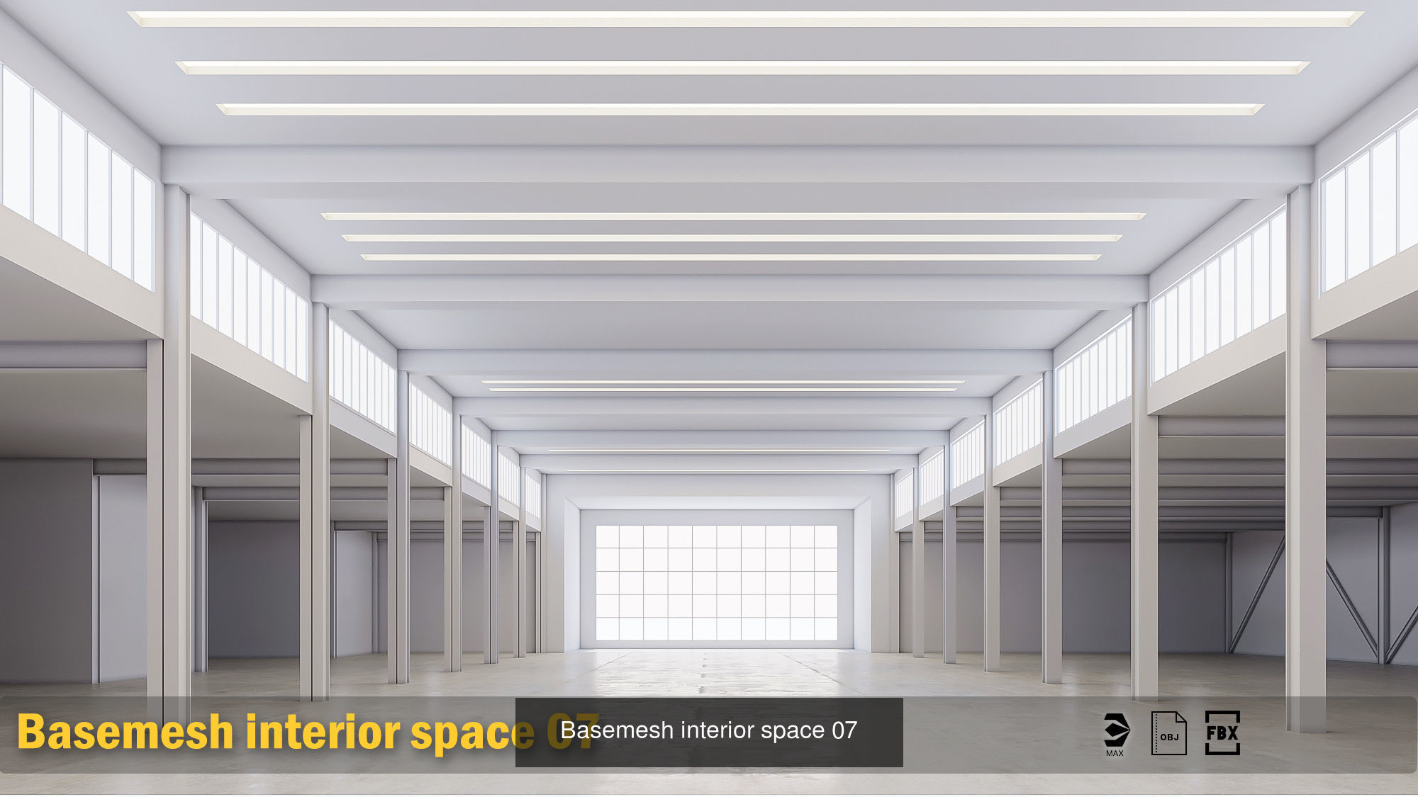 5 lowpoly interior hall vol 02 3D Model Collection_5