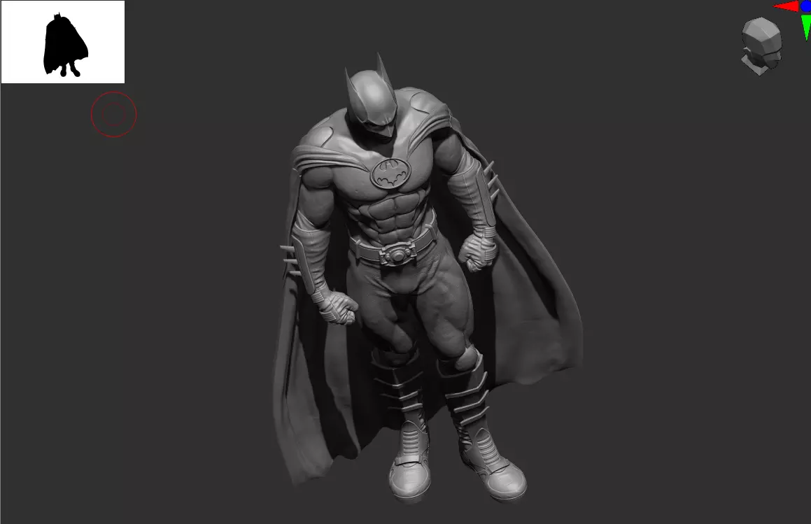 Batman Michael Keaton 3D Print Model for easy resin fdm printing 3D print model_5