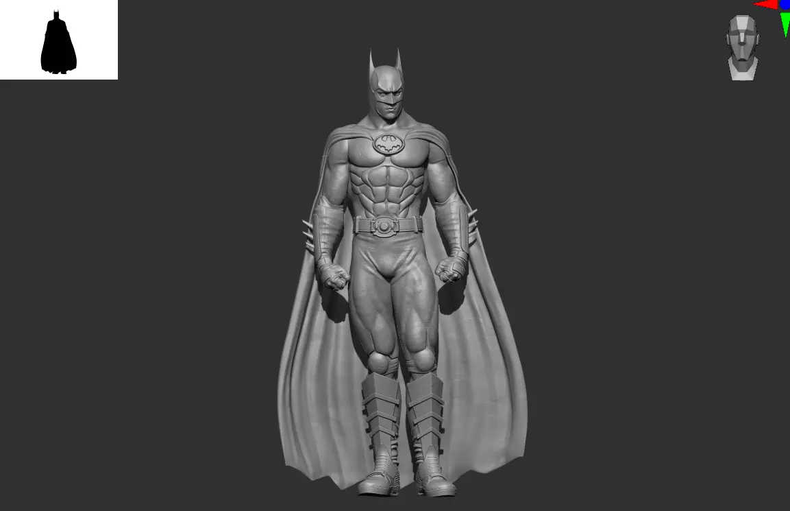 Batman Michael Keaton 3D Print Model for easy resin fdm printing 3D print model_3