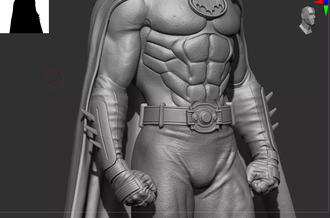 Batman Michael Keaton 3D Print Model for easy resin fdm printing 3D print model_4