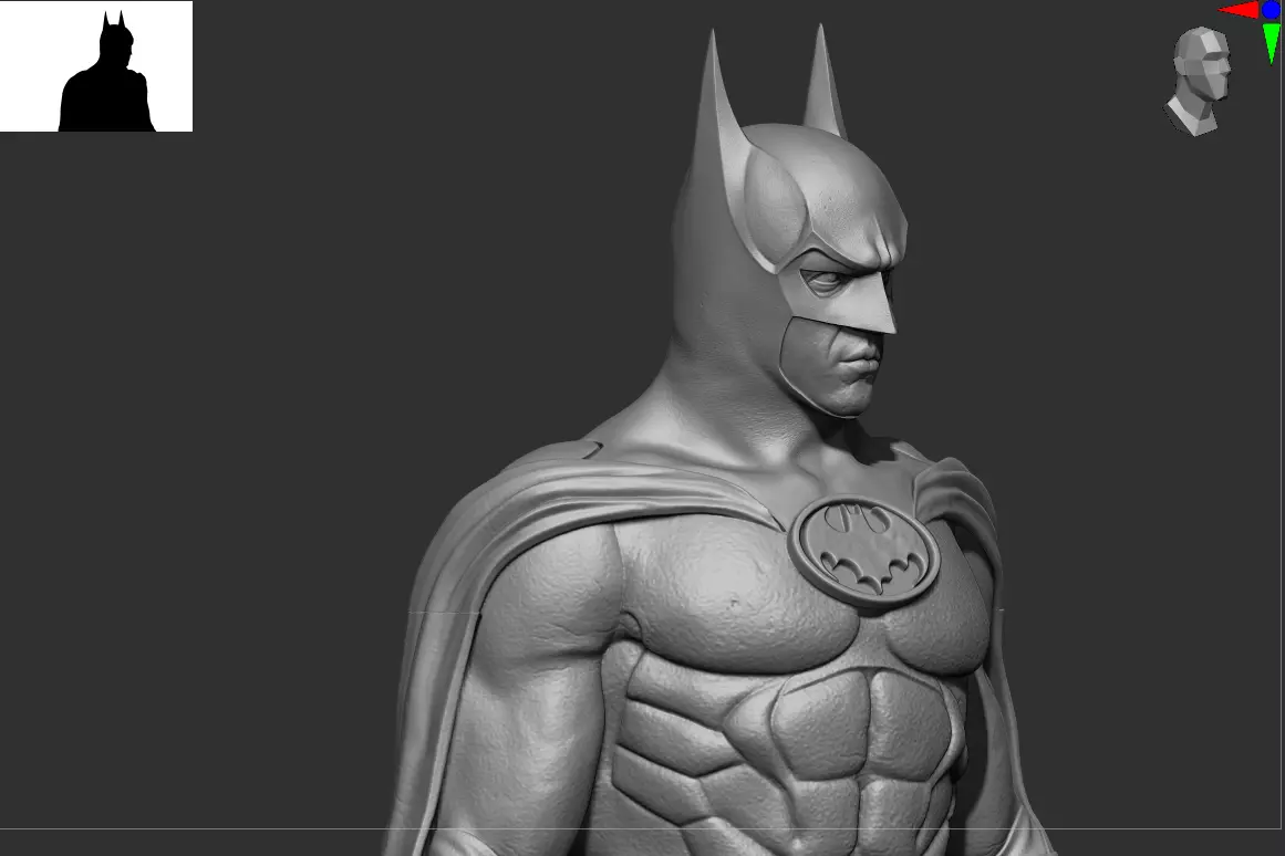 Batman Michael Keaton 3D Print Model for easy resin fdm printing 3D print model_2