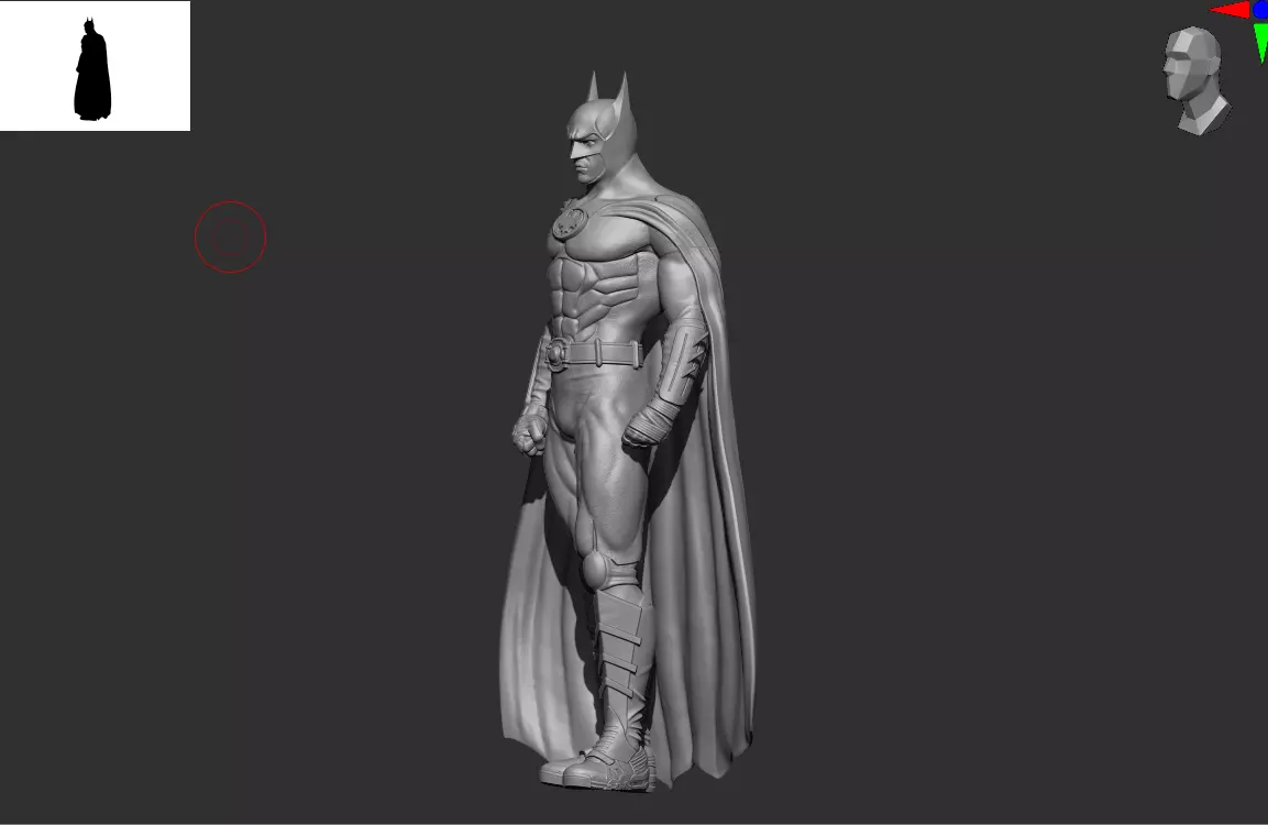 Batman Michael Keaton 3D Print Model for easy resin fdm printing 3D print model_0