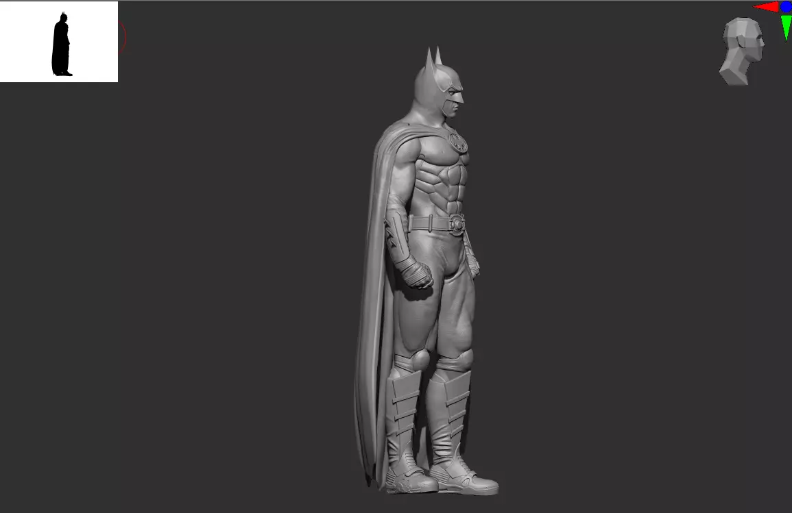 Batman Michael Keaton 3D Print Model for easy resin fdm printing 3D print model_6