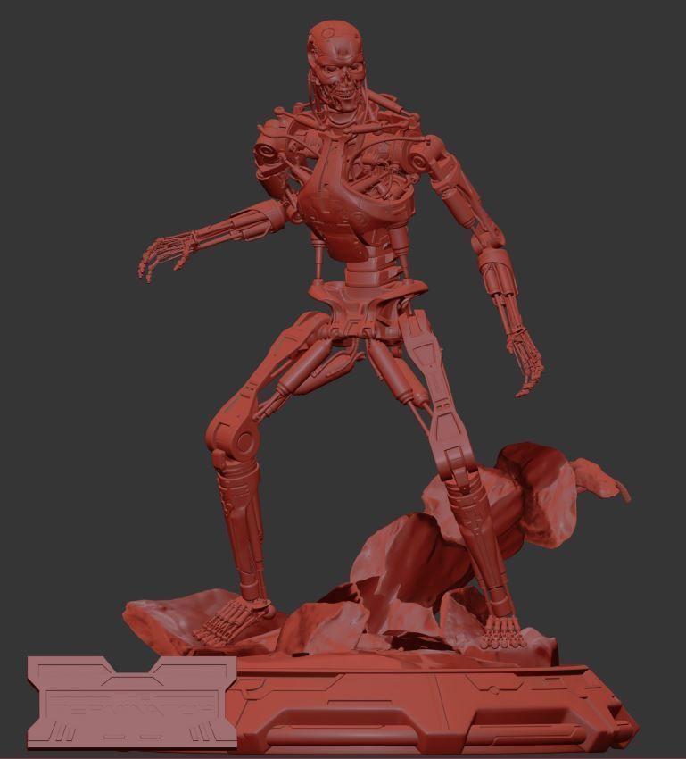Terminator T-800 Endoskeleton Rekvizit T1 V2 3D model 3D printable ...