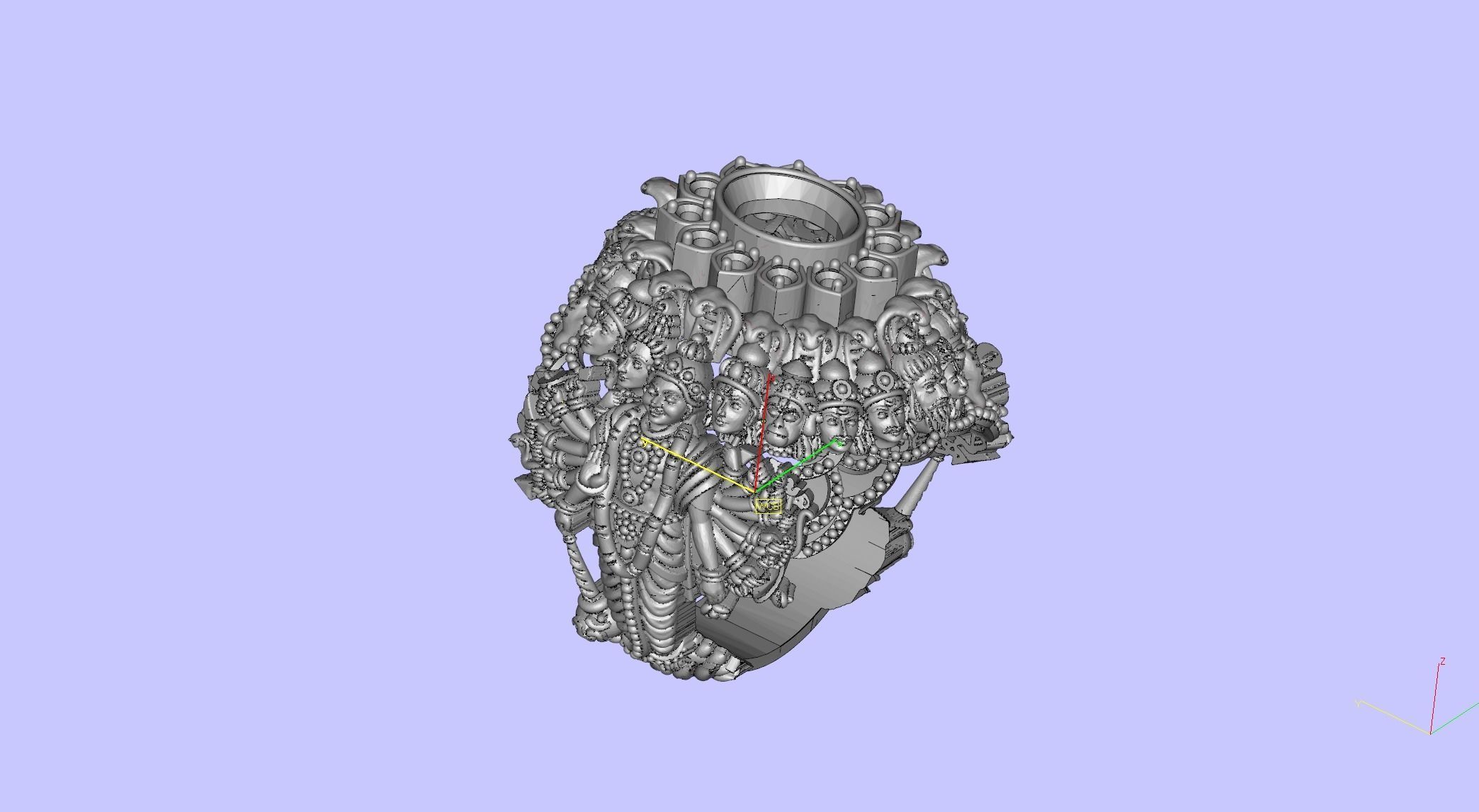 Das Avtar Ring  3D print model_1