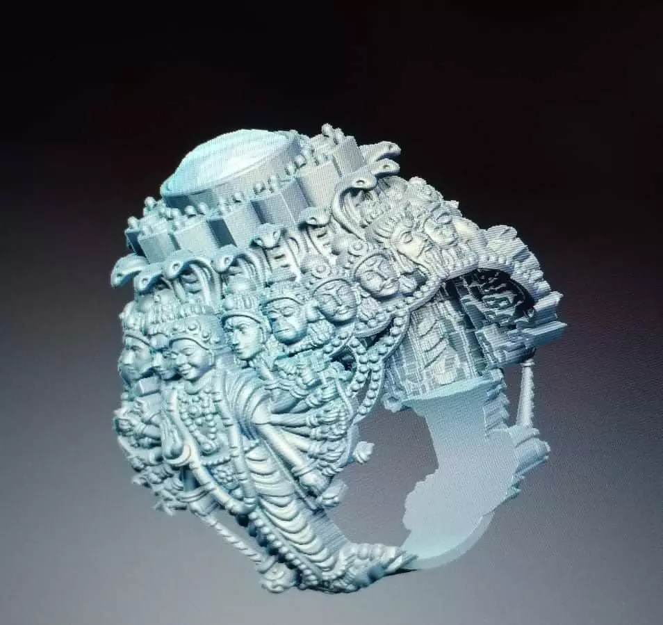 Das Avtar Ring  3D print model_0
