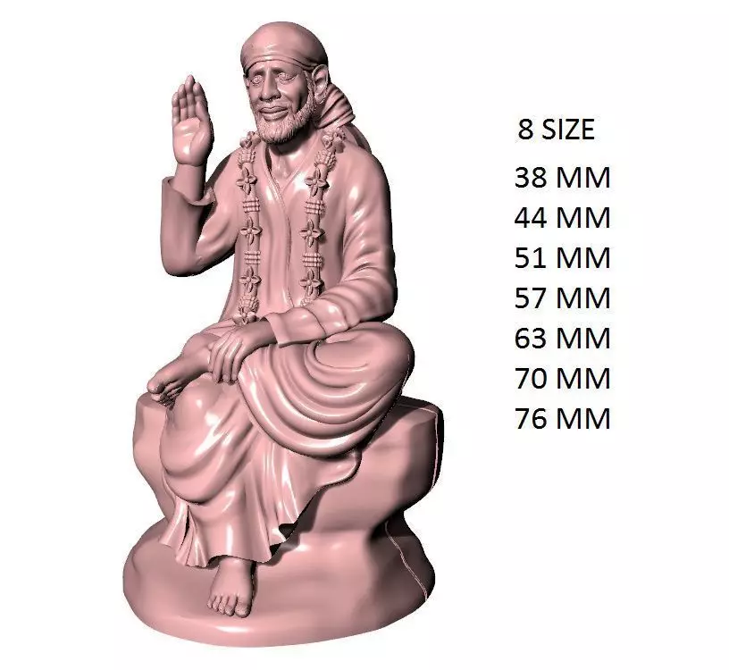 Sai BABA 3D print model_0