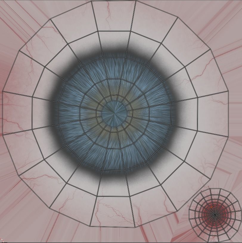 Realistic 3D Eye Model-Editable Iris Sculpt and Texture Maps 3D model_9