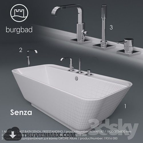 bathroom 3dmax modeling Low-poly 3D model