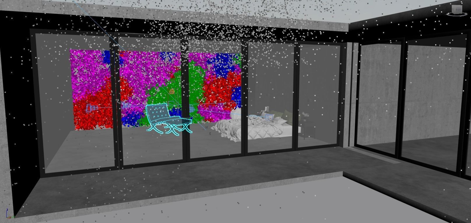 Modern Bedroom 3D model_4