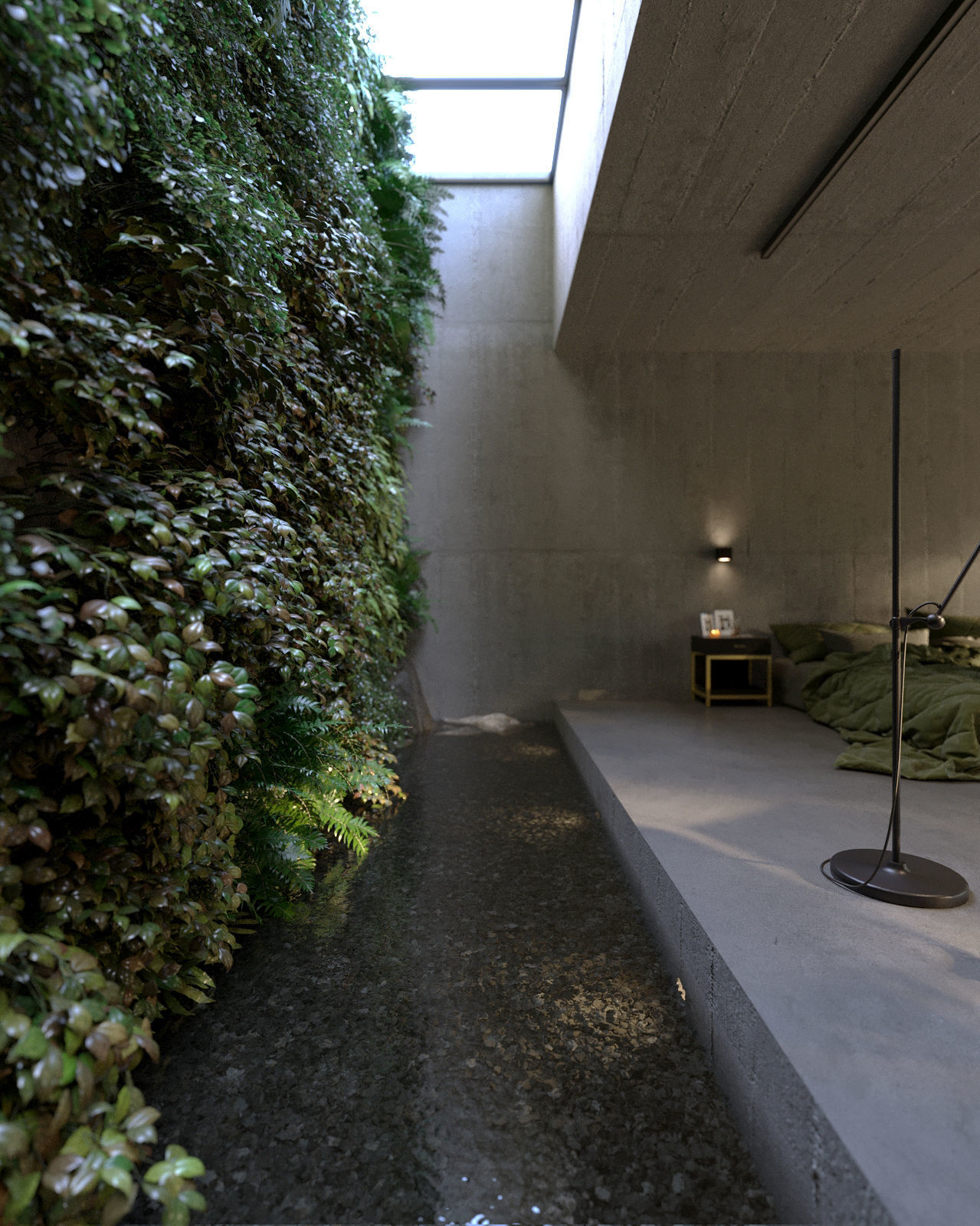 Modern Bedroom 3D model_1