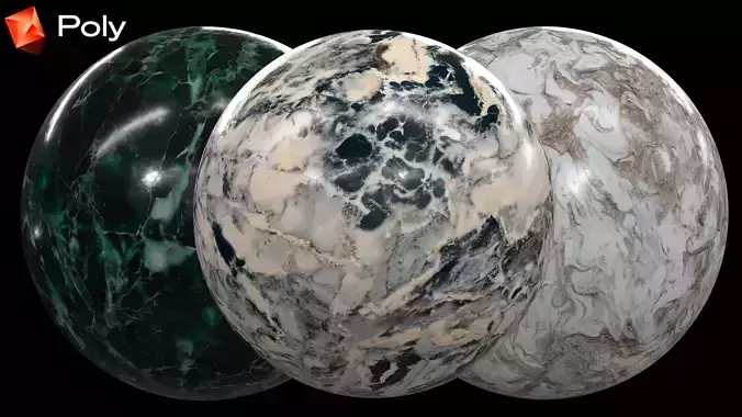 50 Realistic Marble Material Pack - PBR Textures