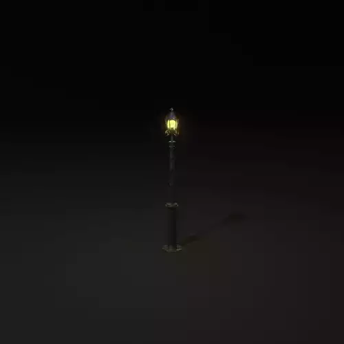 Street lamp PBR low poly 3D model
