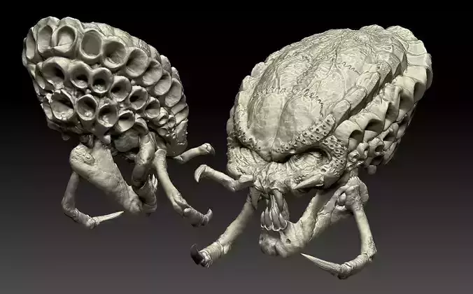 predator skull yautja prey 3D print model