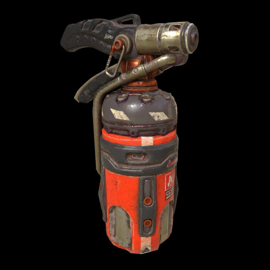 Game-Ready Sci-Fi Weapons Bundle Low-poly 3D model_6