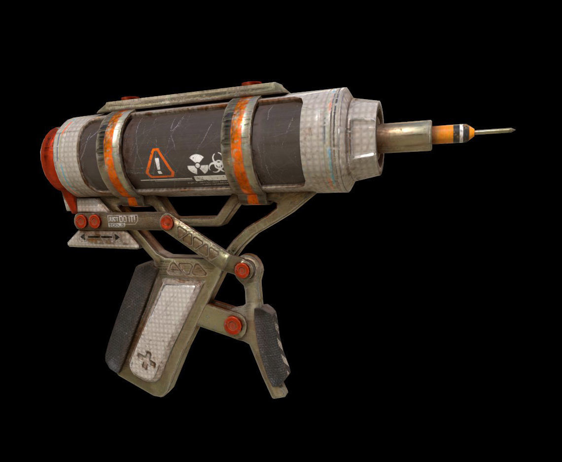 Game-Ready Sci-Fi Weapons Bundle Low-poly 3D model_3