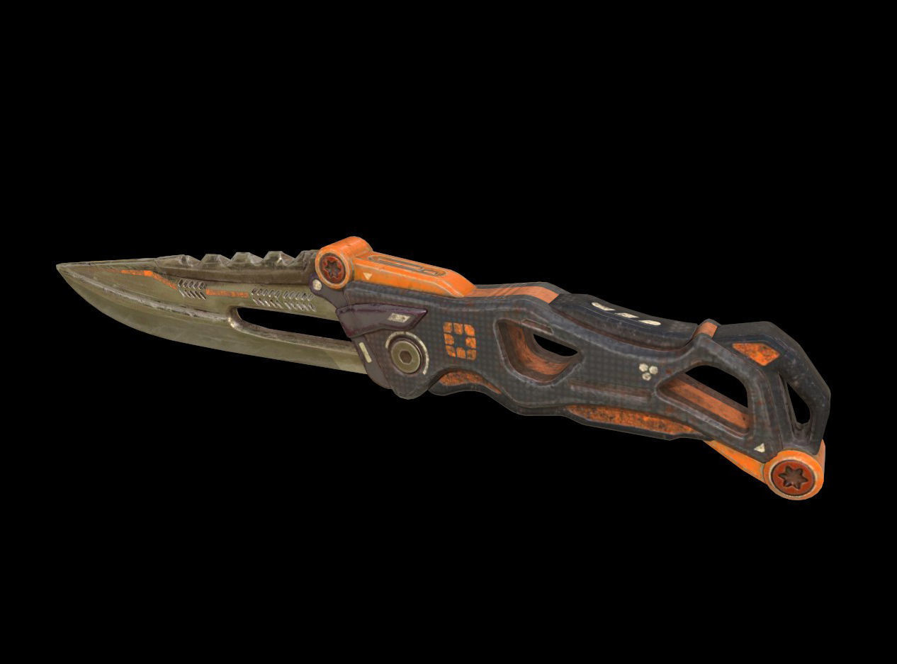 Game-Ready Sci-Fi Weapons Bundle Low-poly 3D model_9