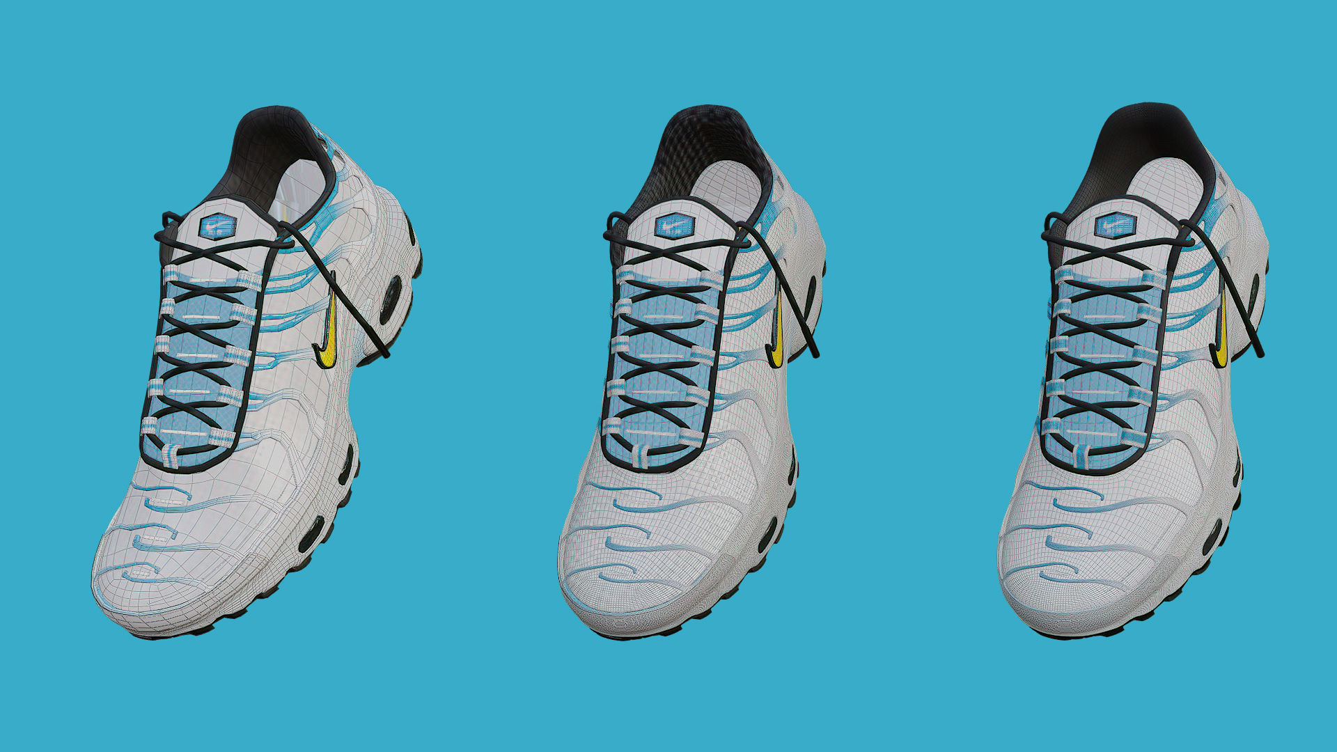 Nike Air Max Plus tn Low-poly 3D model_5