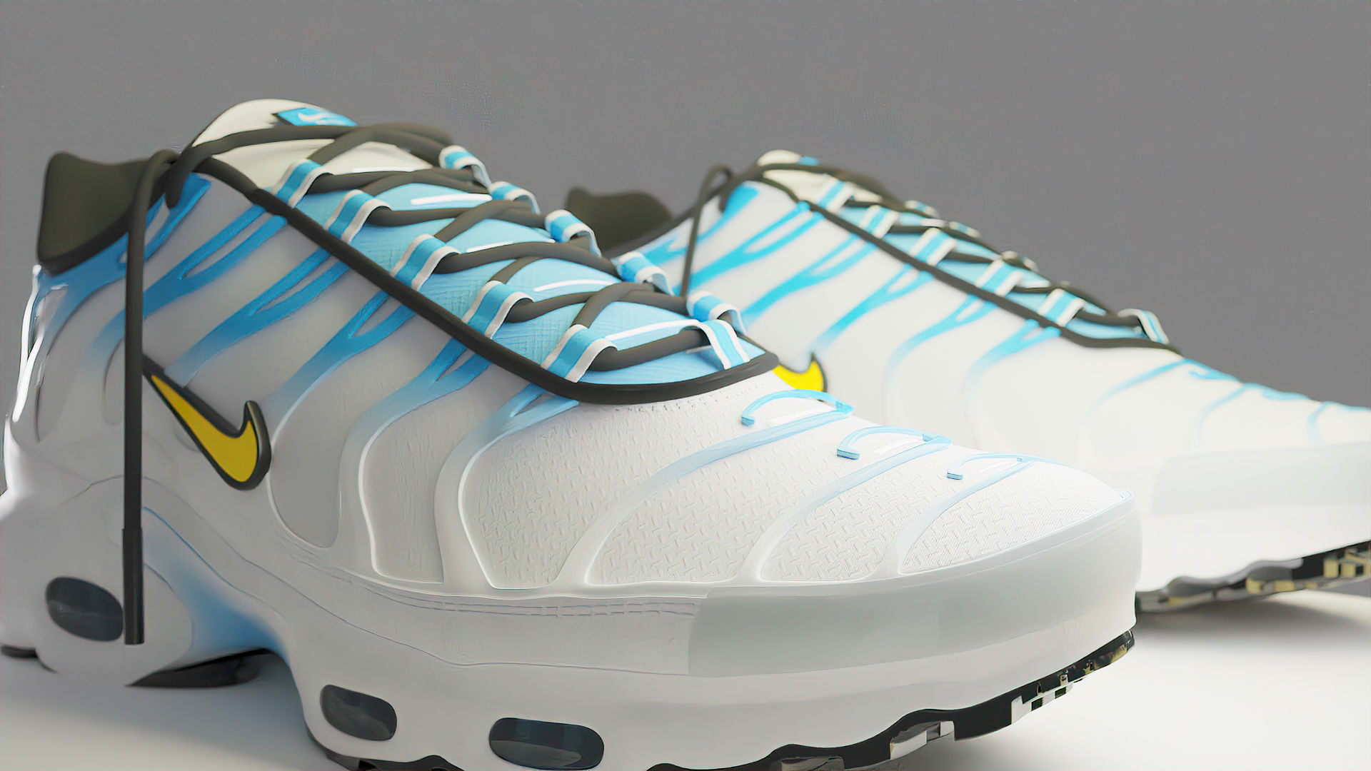 Nike Air Max Plus tn Low-poly 3D model_1