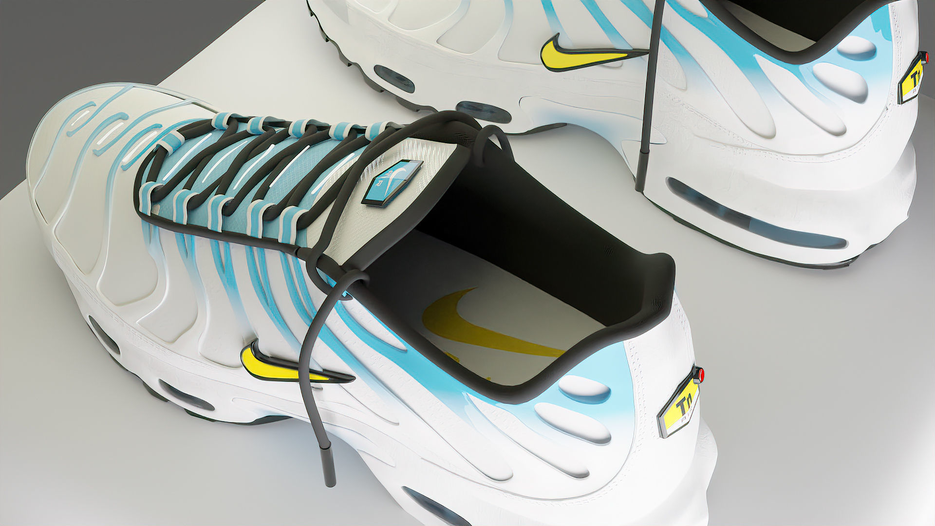 Nike Air Max Plus tn Low-poly 3D model_7