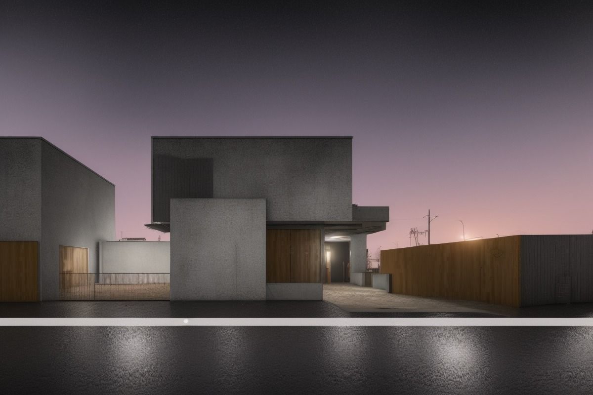 Simple City Living - A 3D Model of a Cozy Urban Home Low-poly 3D model_2