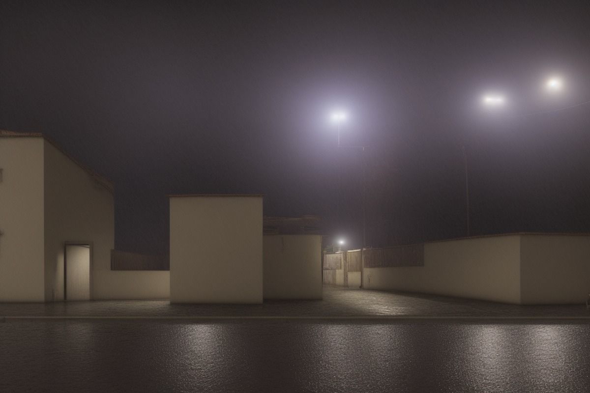 Simple City Living - A 3D Model of a Cozy Urban Home Low-poly 3D model_3