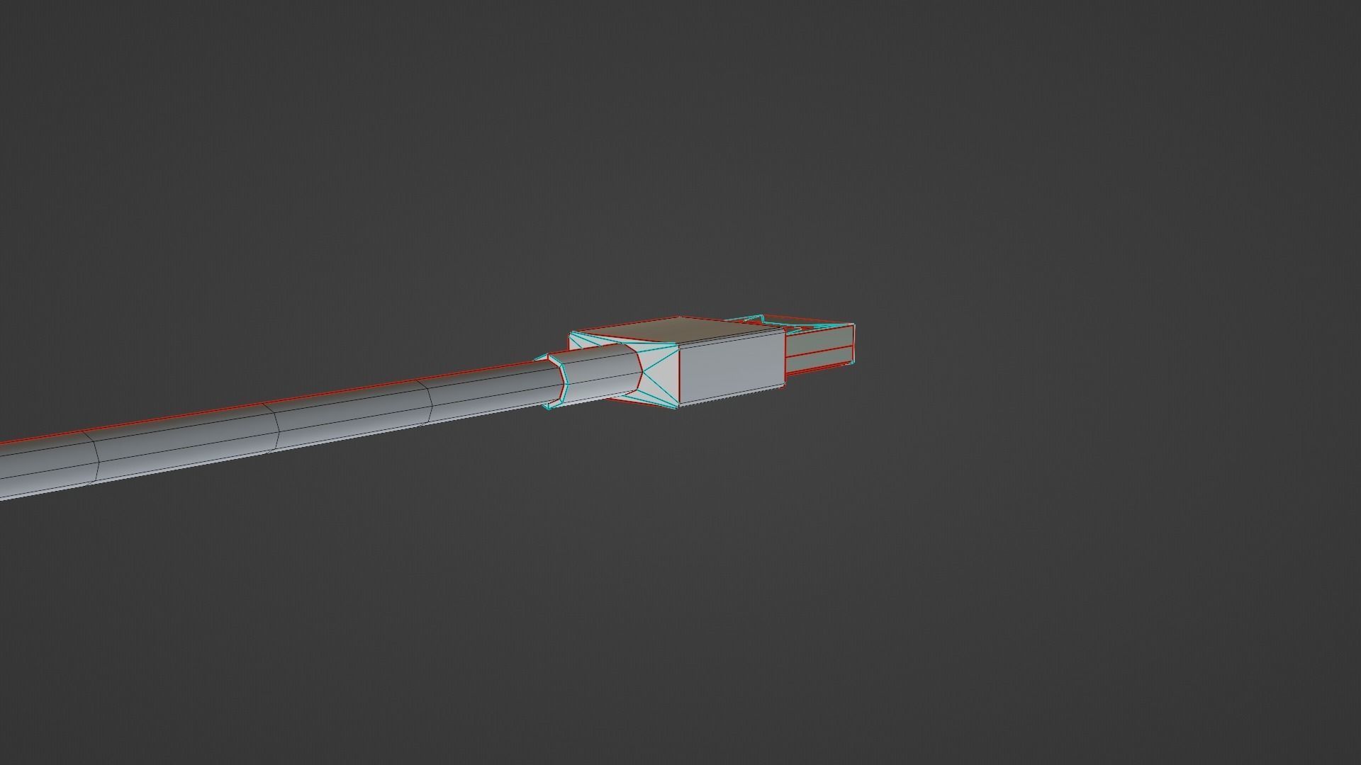 Power Adapter Low-poly 3D model_35