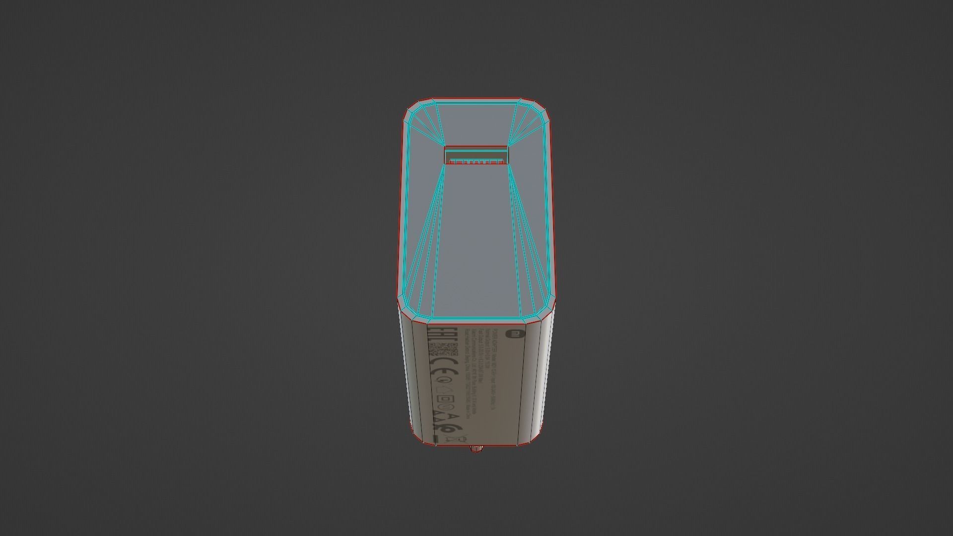Power Adapter Low-poly 3D model_29
