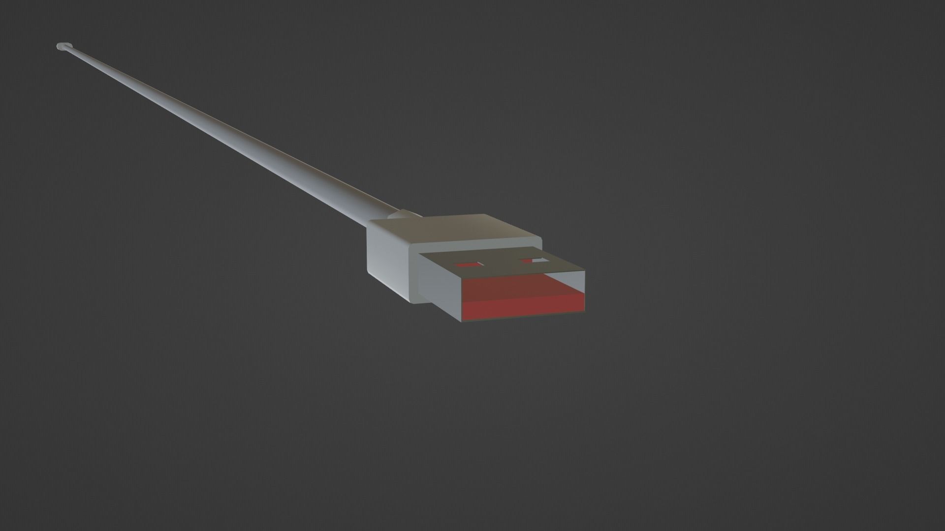 Power Adapter Low-poly 3D model_16