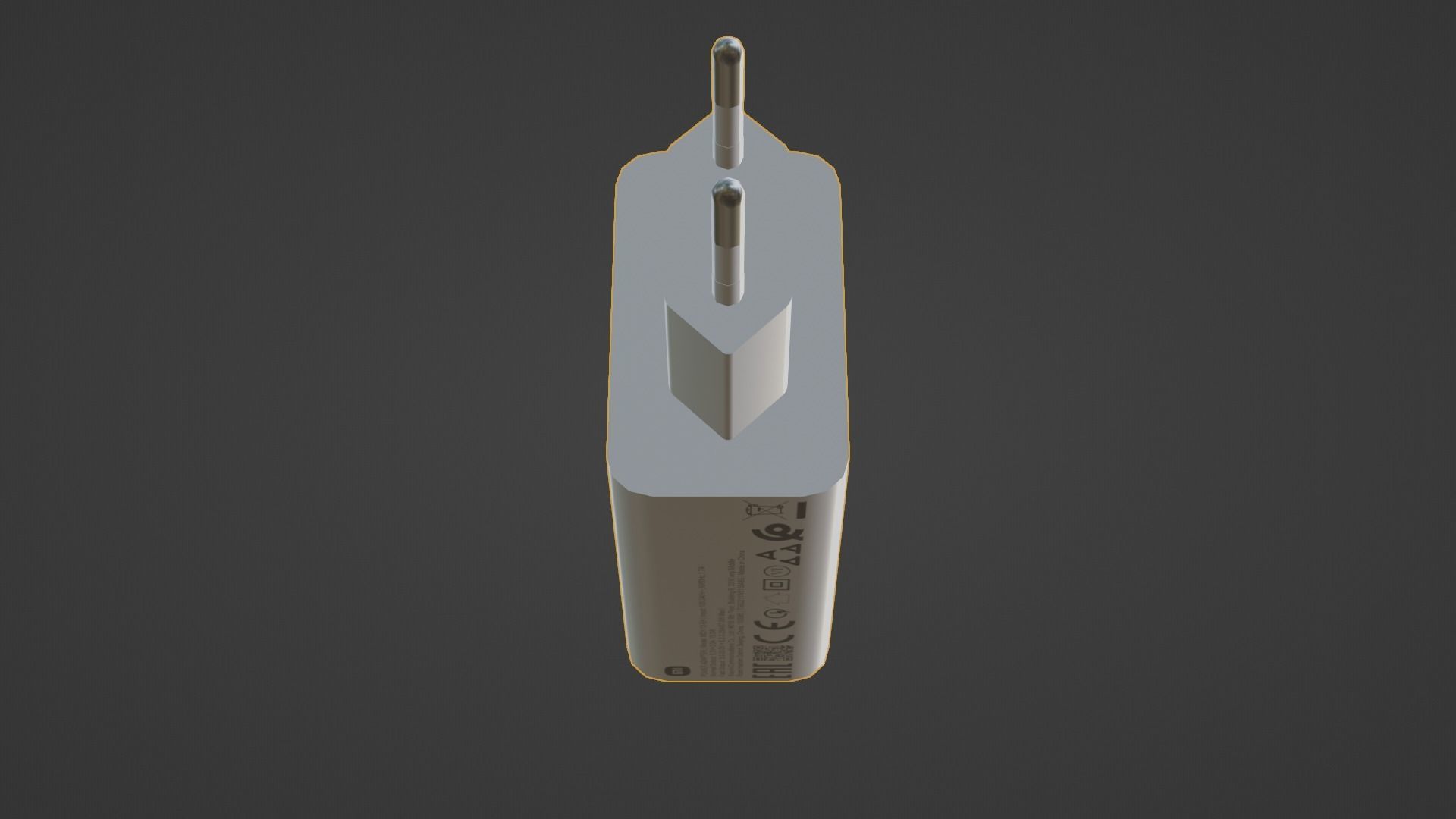 Power Adapter Low-poly 3D model_13