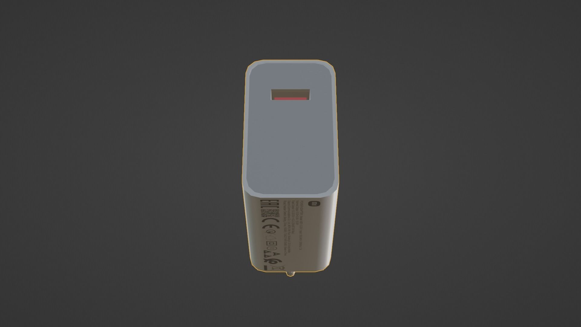Power Adapter Low-poly 3D model_10