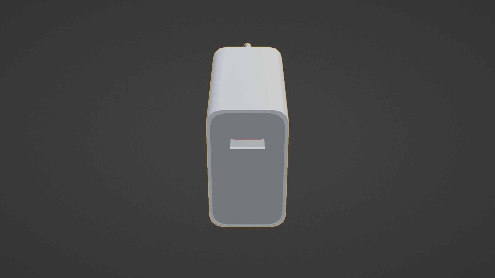 Power Adapter Low-poly 3D model_3