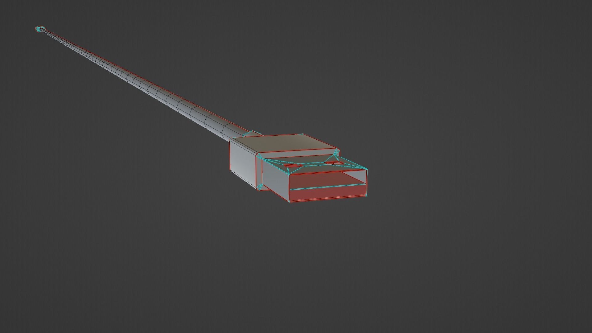 Power Adapter Low-poly 3D model_34