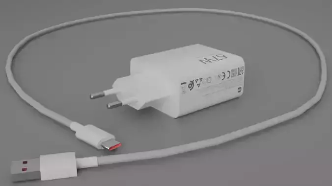 Power Adapter Low-poly 3D model