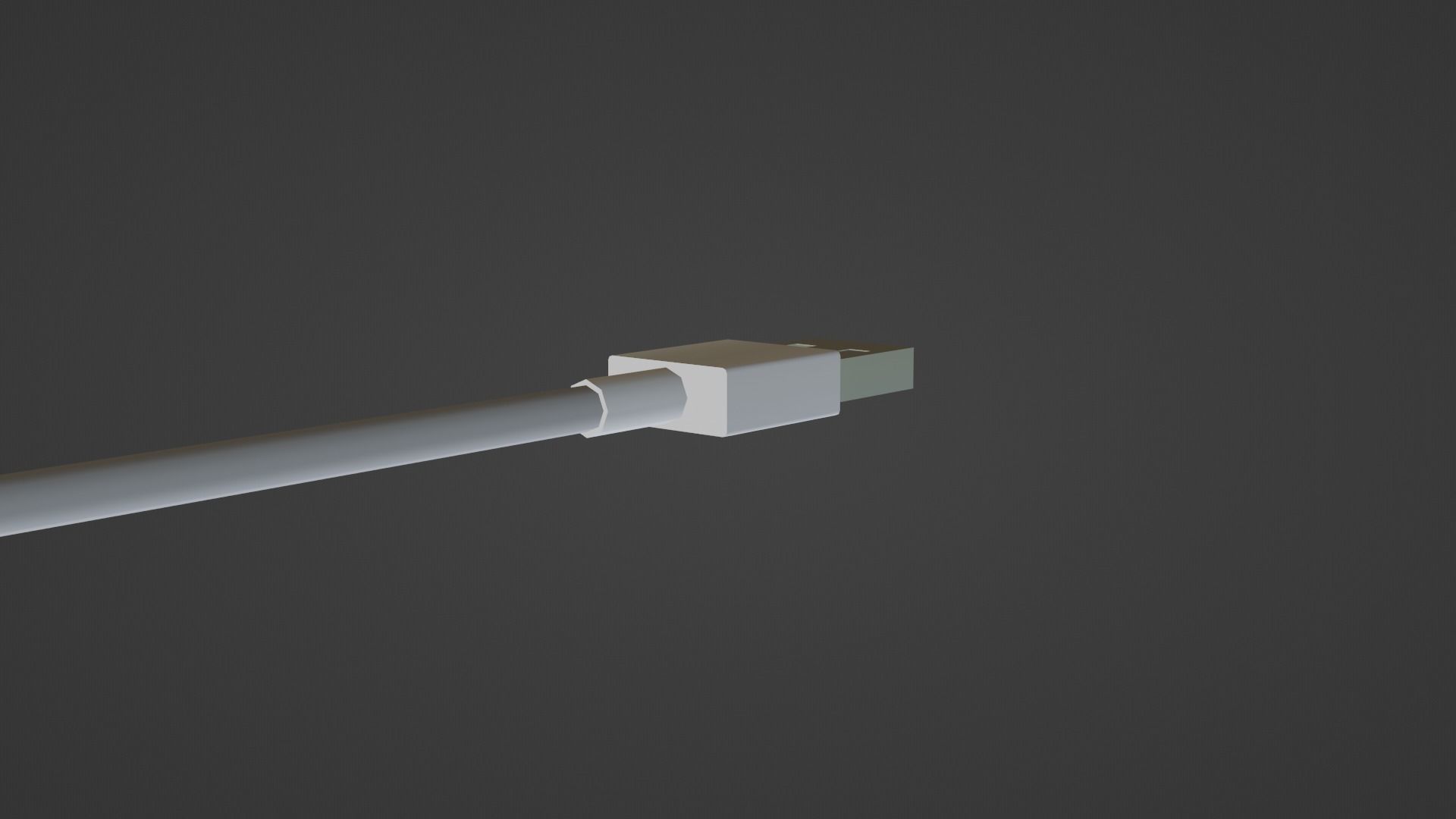 Power Adapter Low-poly 3D model_17