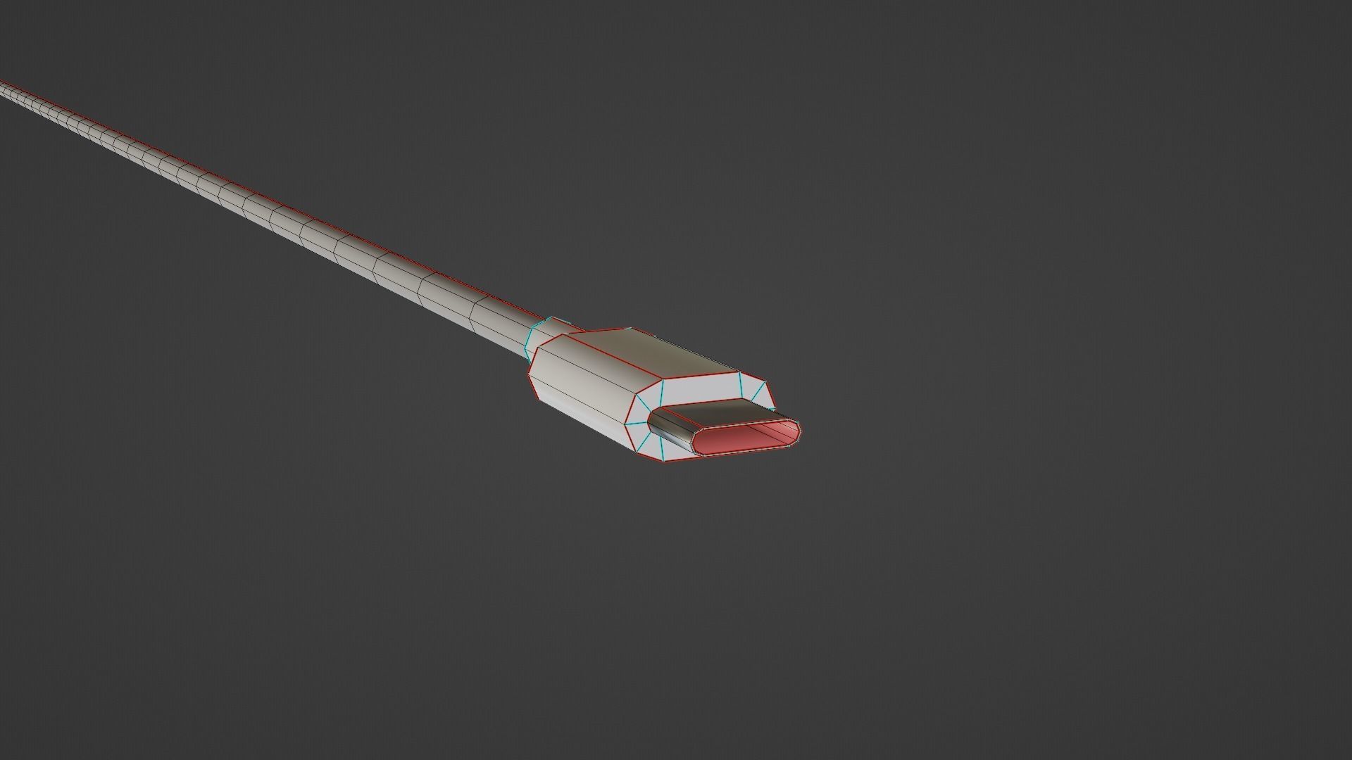 Power Adapter Low-poly 3D model_36