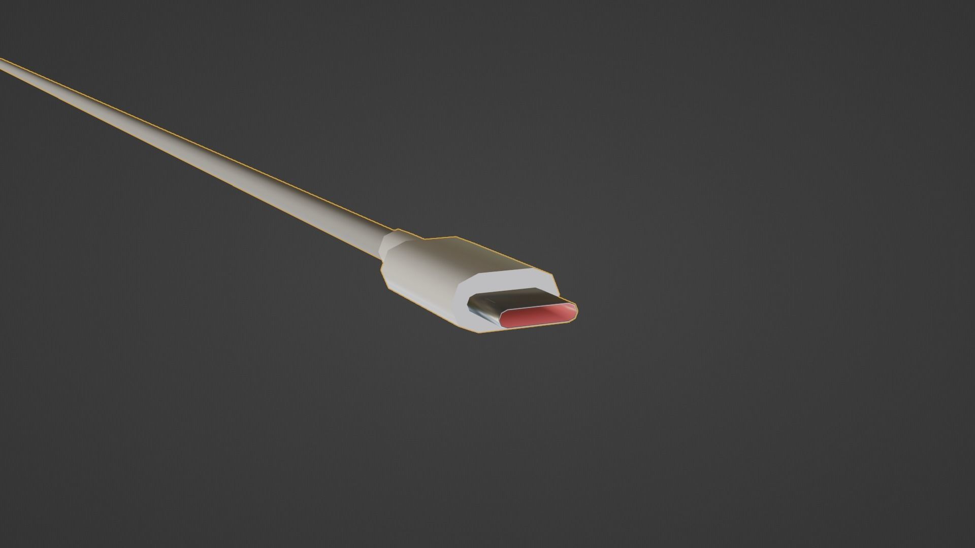 Power Adapter Low-poly 3D model_18