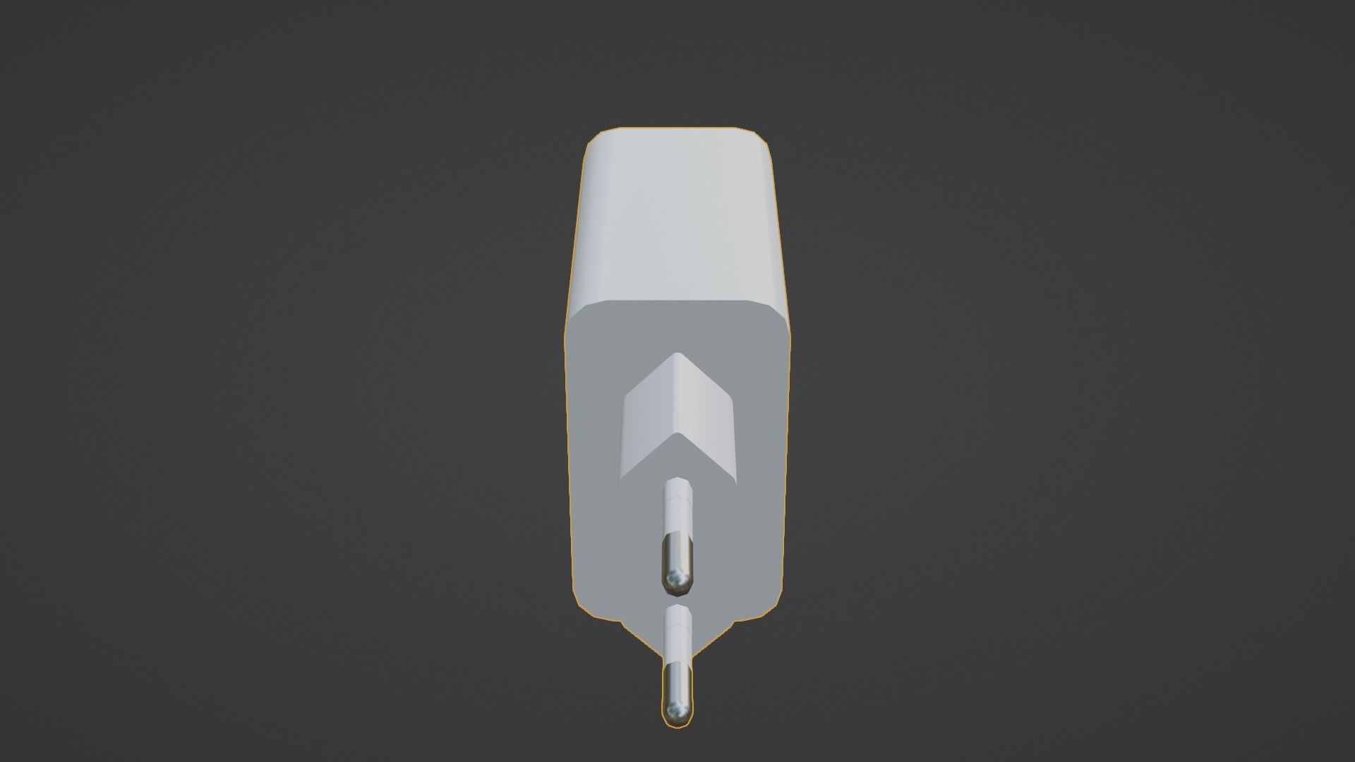 Power Adapter Low-poly 3D model_6