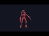 Crab monster Low-poly 3D model_3