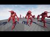 Crab monster Low-poly 3D model_4