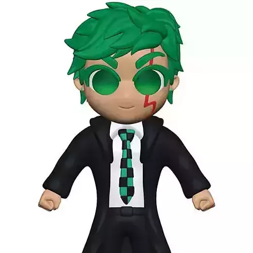 Mash Burnedead Fusion Tanjiro Kamado Izuku Midoriya Deku 3D print model