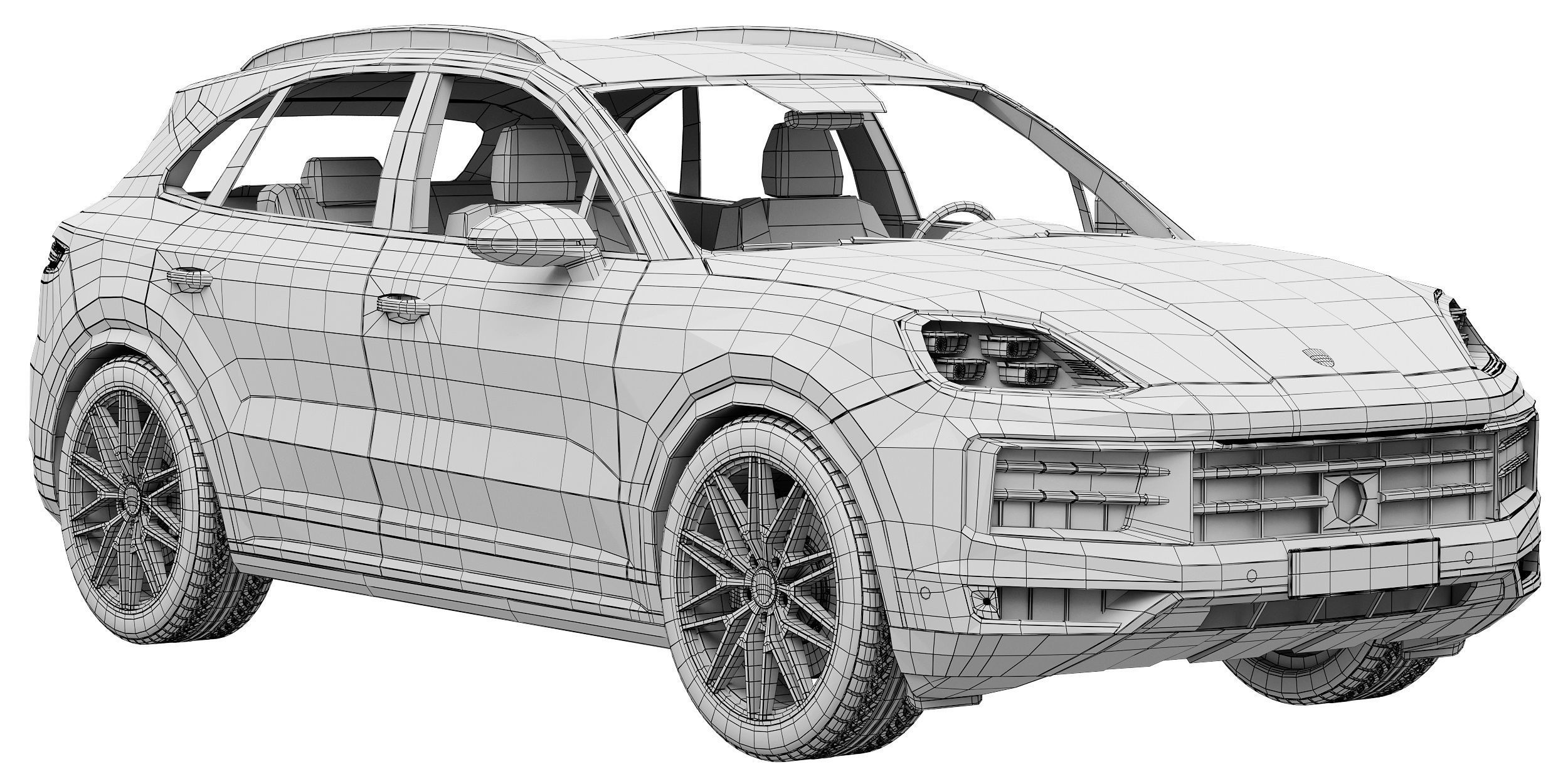 Porsche Cayenne 2024 3D model_14